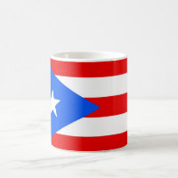 Mug com bandeira de Porto Rico - EUA
