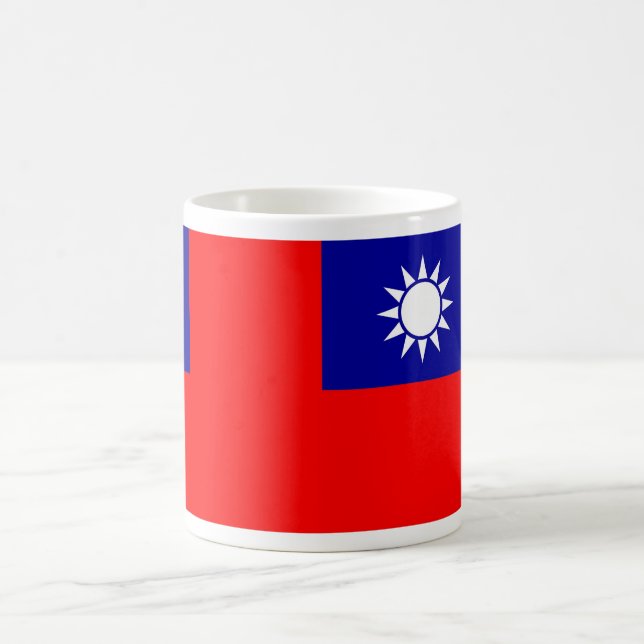 Caneca De Café Mug com bandeira de Taiwan (Centro)