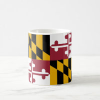 Mug com Bandeira do Estado de Maryland - EUA