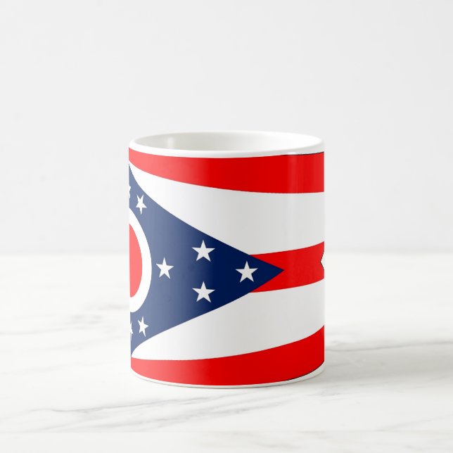 Caneca De Café Mug com bandeira do Estado de Ohio - EUA (Centro)