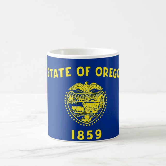 Caneca De Café Mug com bandeira do Estado de Oregon - EUA (Centro)
