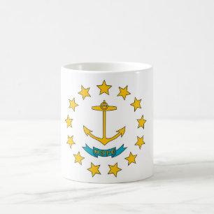 Caneca De Café Mug com Bandeira do Estado de Rhode Island - EUA