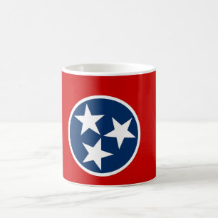 Caneca De Café Mug com bandeira do Estado do Tennessee - EUA