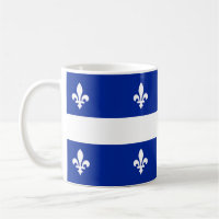 Mug com Bandeira do Quebec, Canadá