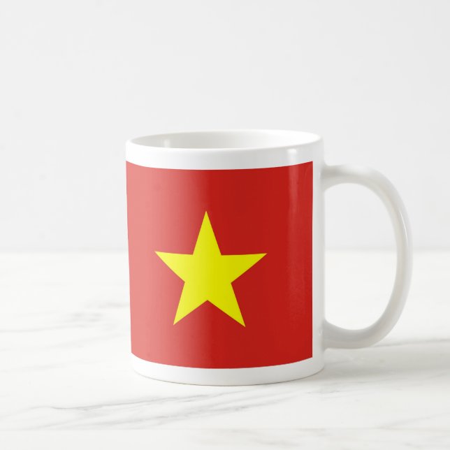 Caneca De Café Mug com bandeira do Vietnã (Direita)