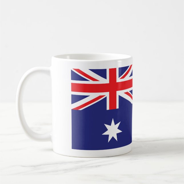 Caneca De Café Mug com bandeira nacional australiana (Esquerda)