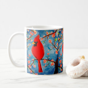 Caneca De Café Mug com Charlie Cardinal em Primavera