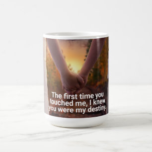 Caneca De Café Mug com Citação de Amor e Imagem
