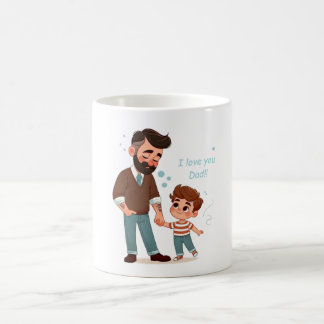 Caneca De Café Mug com dedicação a Dia de os pais.