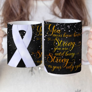Caneca De Café Mug com desenho de fita de conscientização da lava
