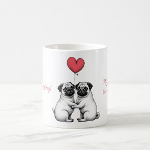 Caneca De Café Mug com design Dia de os namorados