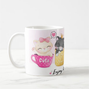 Caneca De Café Mug com doce gato