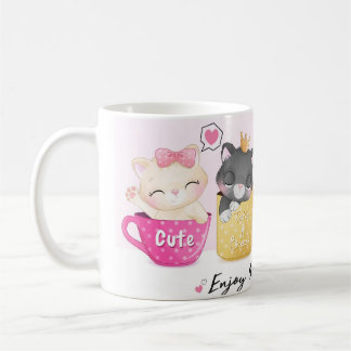 Caneca De Café Mug com doce gato