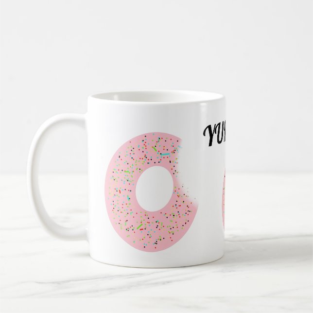 Caneca De Café Mug com donuts nele Yum Yum (Esquerda)
