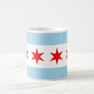 Caneca De Café Mug com Flag de Chicago - EUA