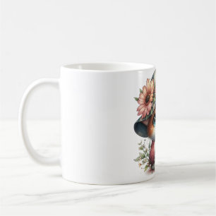 Caneca De Café Mug com Ilustração de Gato Bonito - Para Amantes F
