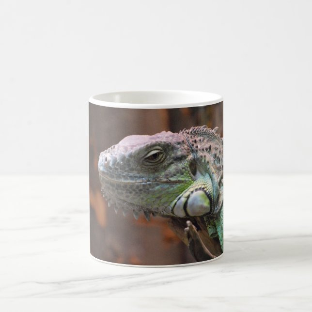 Caneca De Café Mug com lagarto Iguana colorido (Centro)