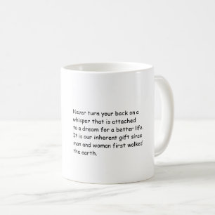 Caneca De Café Mug com mensagem positiva divertida.