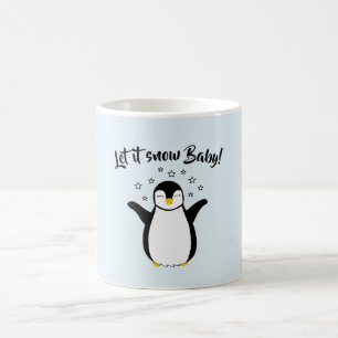 Caneca De Café Mug com o bebê pinguim fofo