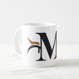 Caneca De Café Mug com o logotipo da letra "M"