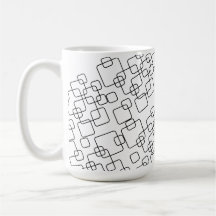 Mug com padrão de linha