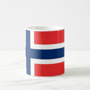 Caneca De Café Mug com pavilhão da Noruega