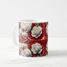 Caneca De Café Mug com Rosa de inglês