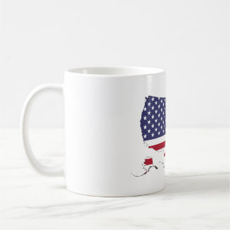 Caneca De Café Mug com Sinalizador de Mapa Americano