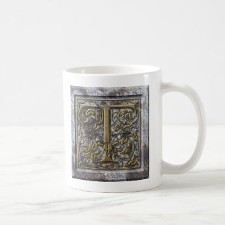 Caneca De Café Mug com "T" inicial