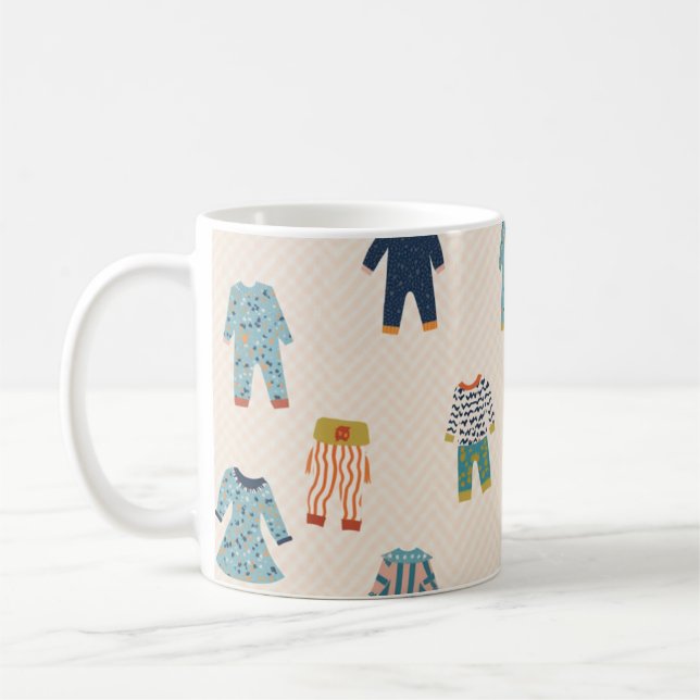 Caneca De Café Mug com um padrão fofo (Esquerda)