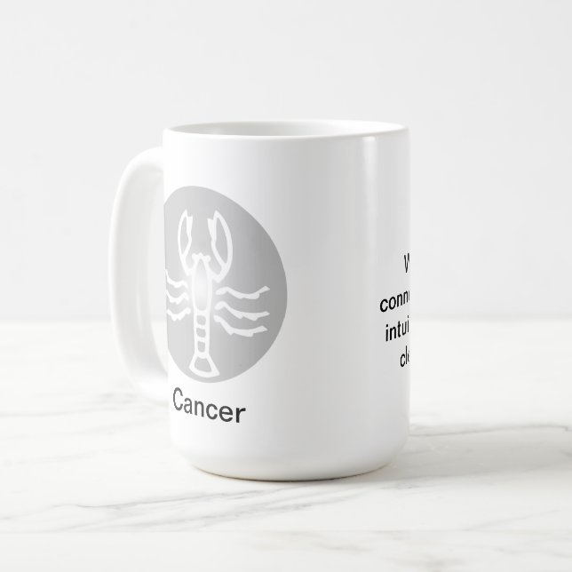 Caneca De Café Mug - Cor bodiaca do Cancer (Frente Esquerda)