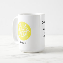 Caneca De Café Mug - Cor do Zodíaco para Gemini