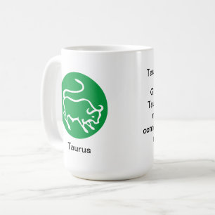 Caneca De Café Mug - Cor do Zodíaco para Taurus