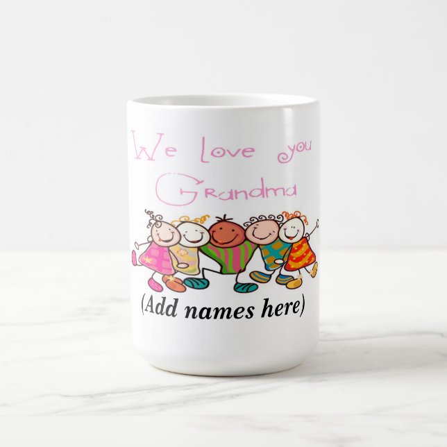 Caneca De Café Mug/Cotação "Nós te amamos avó" (Centro)
