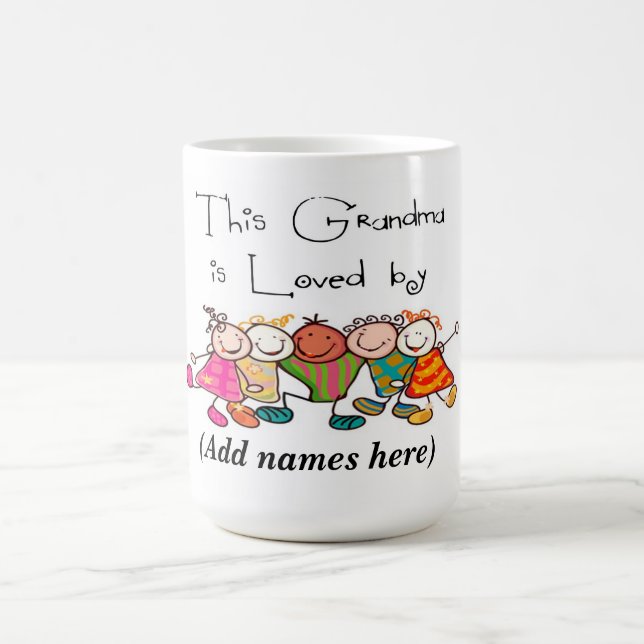 Caneca De Café Mug/Cote "A avó é amada por" (Centro)