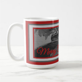 Caneca De Café Mug: Crimson Ornament Holiday