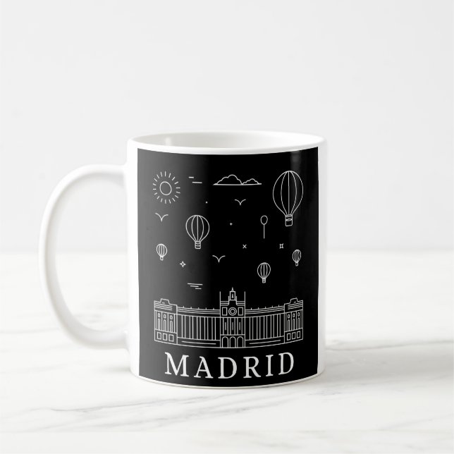 Caneca De Café Mug da cidade de Madrid (Esquerda)