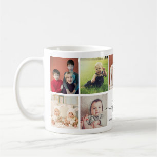 Caneca De Café Mug da Colagem de Fotos Nana Personalizada - Prese
