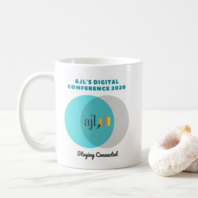 Caneca De Café Mug da Conferência Digital 2020 da AJL (Com Donut)