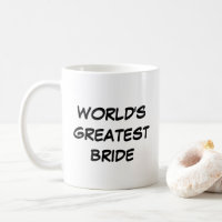 Mug da "maior noiva do mundo"