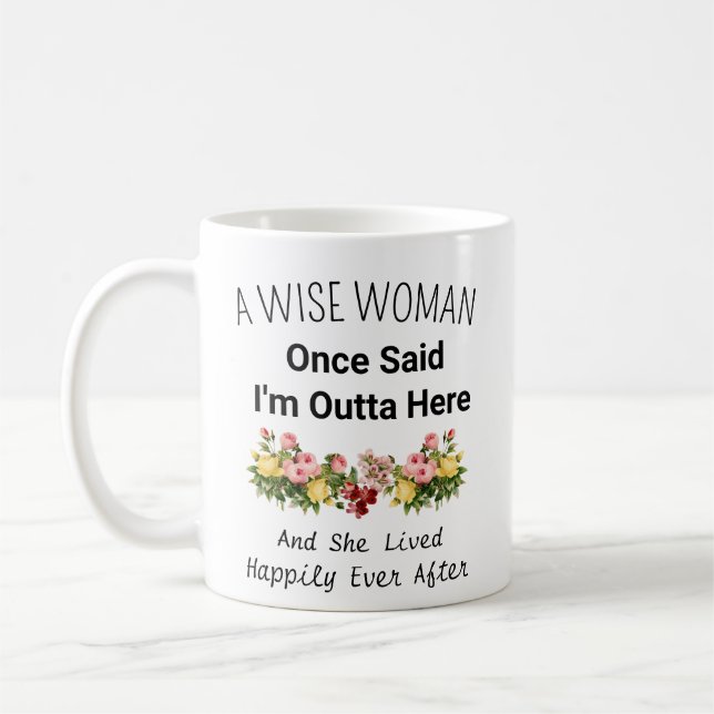 Caneca De Café Mug de aposentadoria para mulheres (Esquerda)
