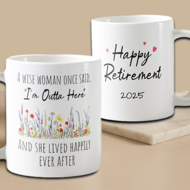 Caneca De Café Mug de aposentadoria para mulheres - Inspiração en (Criador carregado)