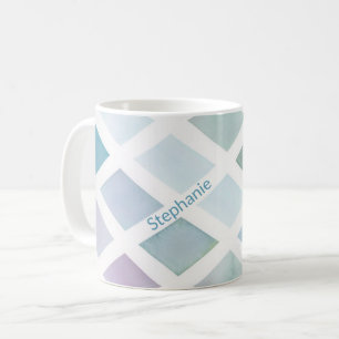 Caneca De Café Mug de Aquarela Contemporânea