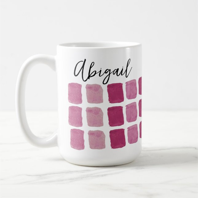 Caneca De Café Mug de Aquarela Personalizado (Esquerda)