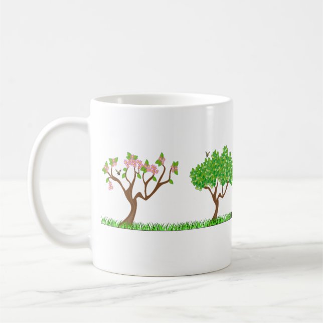 Caneca De Café Mug de Árvore Quatro Seasons (Esquerda)