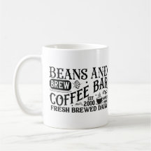 Mug de Bar de café "Beans and Breve"