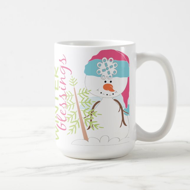 Caneca De Café Mug de Bênçãos de Inverno (Direita)