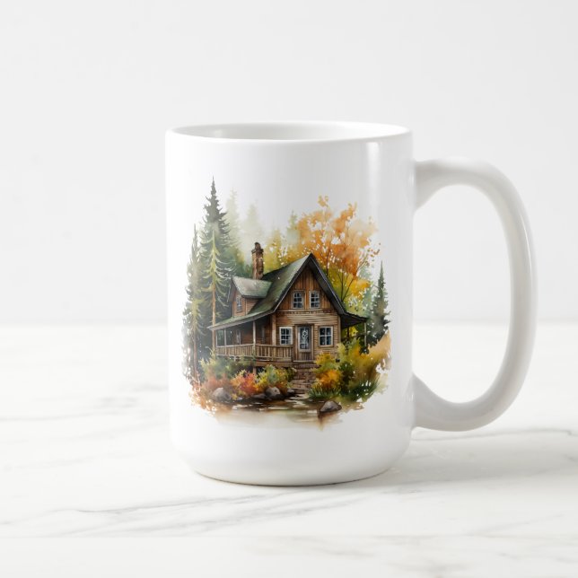 Caneca De Café Mug de Cabina de Natal (Direita)