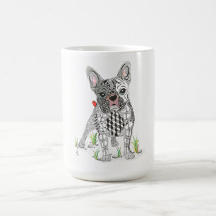 Caneca De Café Mug de cachorro francês bonito e adorável