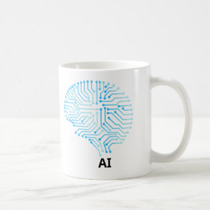 Caneca De Café Mug de café AI - Design baseado na tecnologia futu